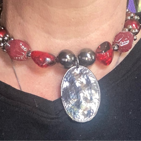 Vintage Tresk Memory Wire Coil Choker Necklace - Picture 2 of 2